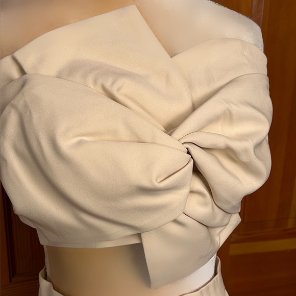 Nude Colored  2-Piece Skirt Suit. - Picture 6 of 16